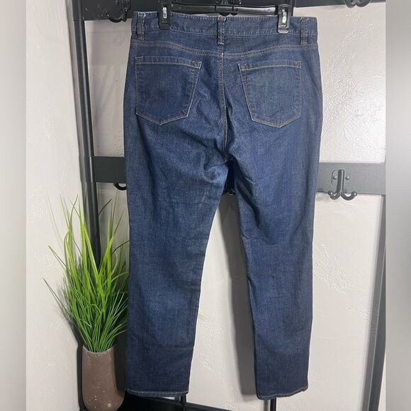 Loft Curvy Straight leg jeans Vintage Dark Wash Size 10/30 - Picture 5 of 16
